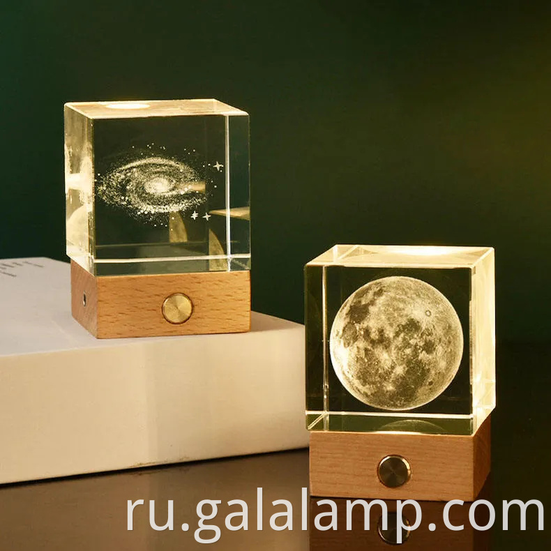 Декоративный 3D лазерный резной деревянный светящийся ночной свет